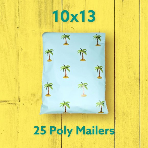 Other - 25 Palm Tree 10x13 Poly Mailers